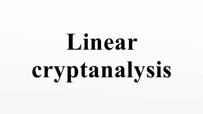 linear cryptanalysis