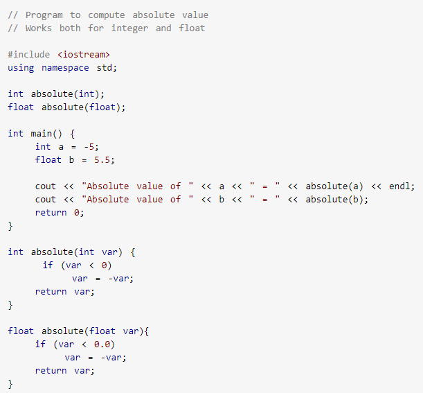 C++ Polymorphism with Example