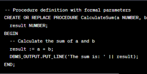 Difference Between Actual And Formal Parameters In PL/SQL - VIVA ...
